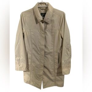 Eddie Bauer Cream Utility Trench coat women's size Medium